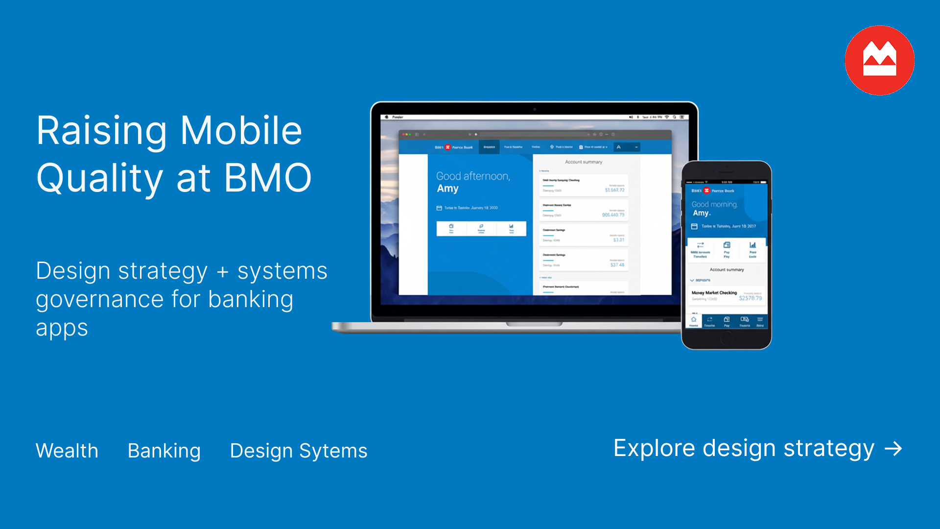 Design Strategy & Innovation: Raising Mobile Quality at BMO — case study banner